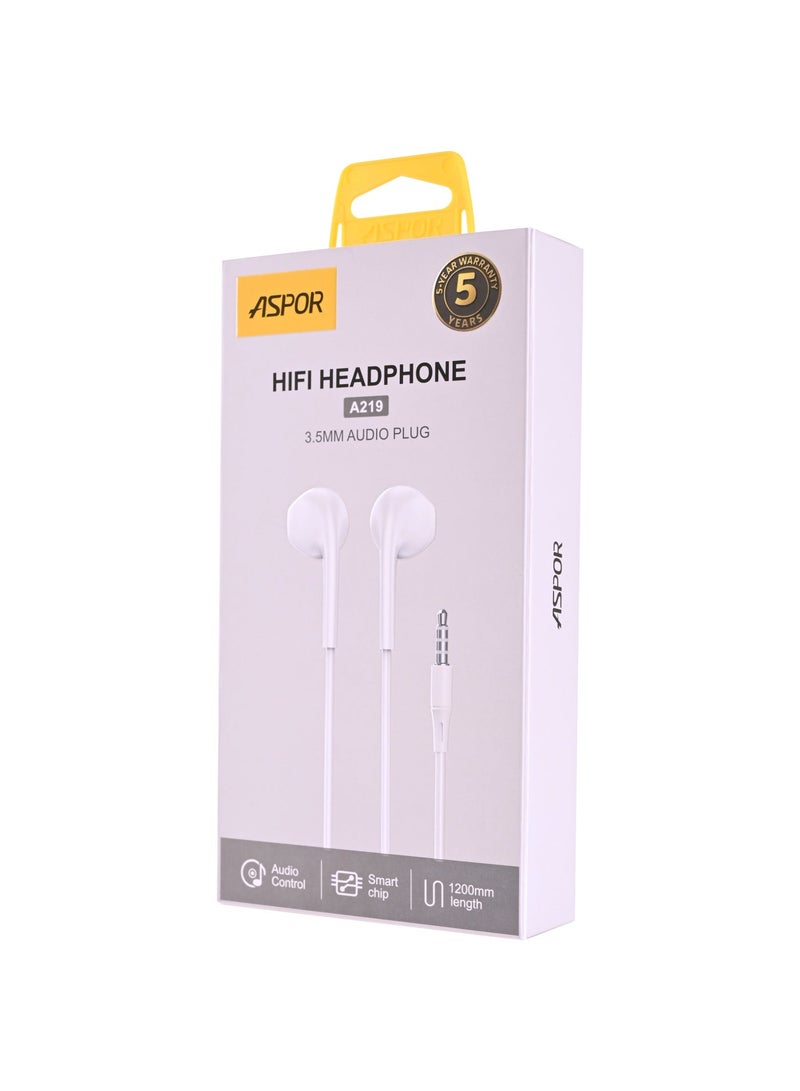 ASPOR A219 – Wired Hi-Fi Headphones with Clear Sound and Comfortable Design - Image 2